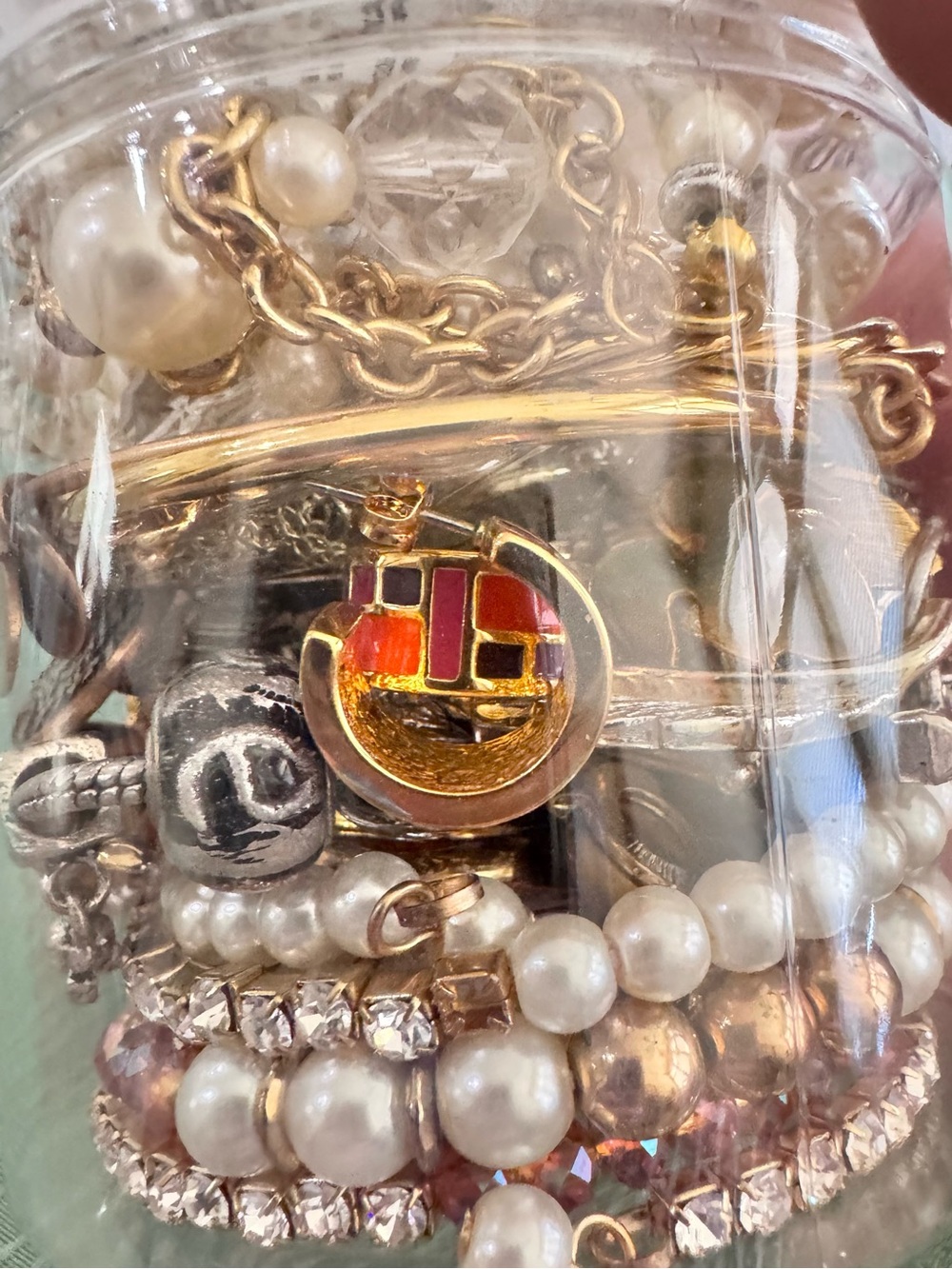 Peaches and Cream Fall-Autumn themed Mystery Jewelry Jar!